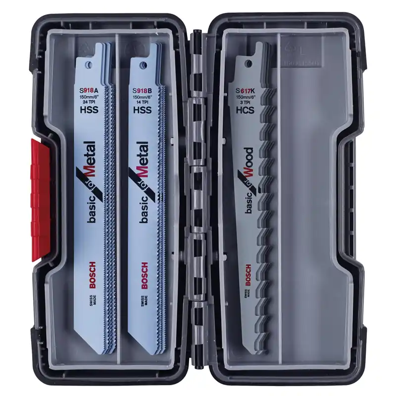 Bosch Säbelsägeblatt-Set Basic ToughBox Wood/Metal 15.tlg Nur Heute
