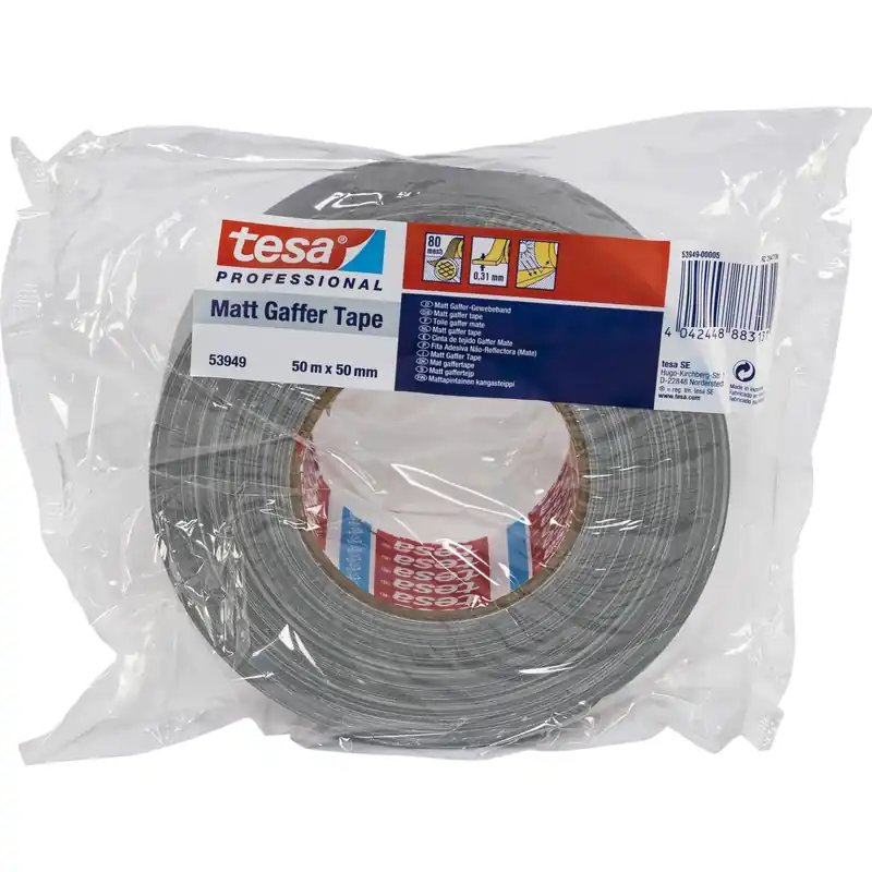 Neu Im Sortiment Tesa Gewebekleb. 50m x 50mm Gaffer tape silber 53949