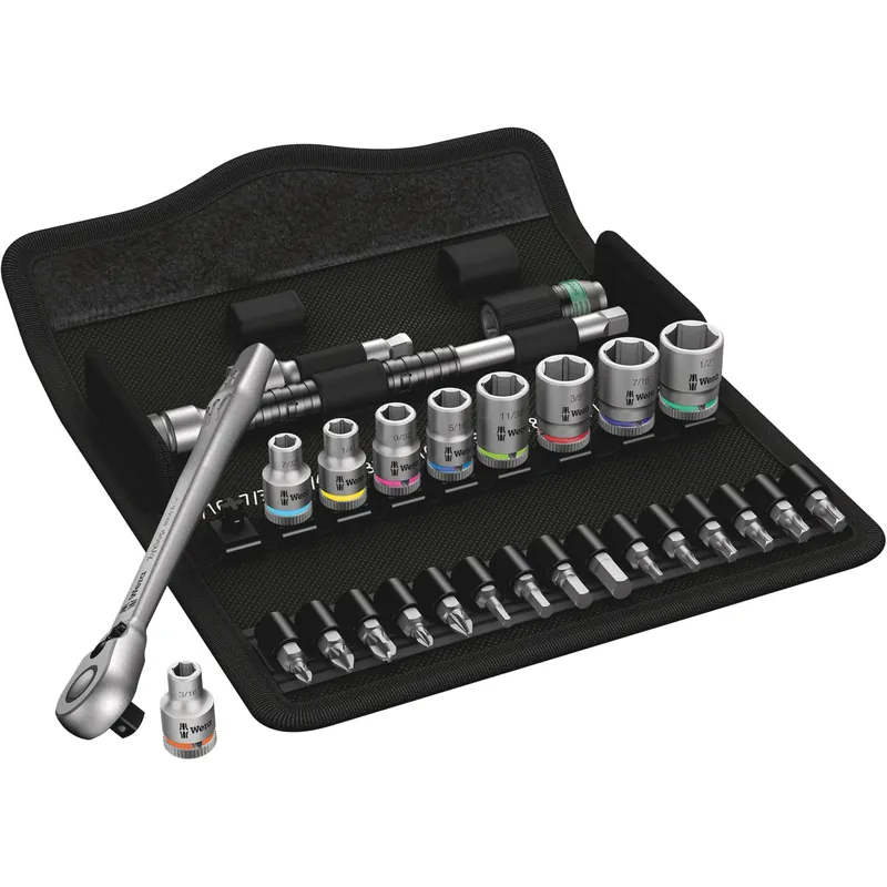 Wera 8100 SA 11 Zyklop Knarren- Satz, Umschalth., 1/4",zöllig Preisknaller