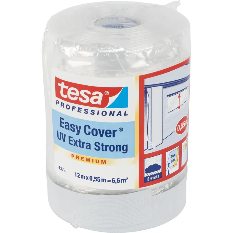 Letzte Chance Tesa Abdeckfolie 12m x 55cm Easy Cov. Premium transp. 04373