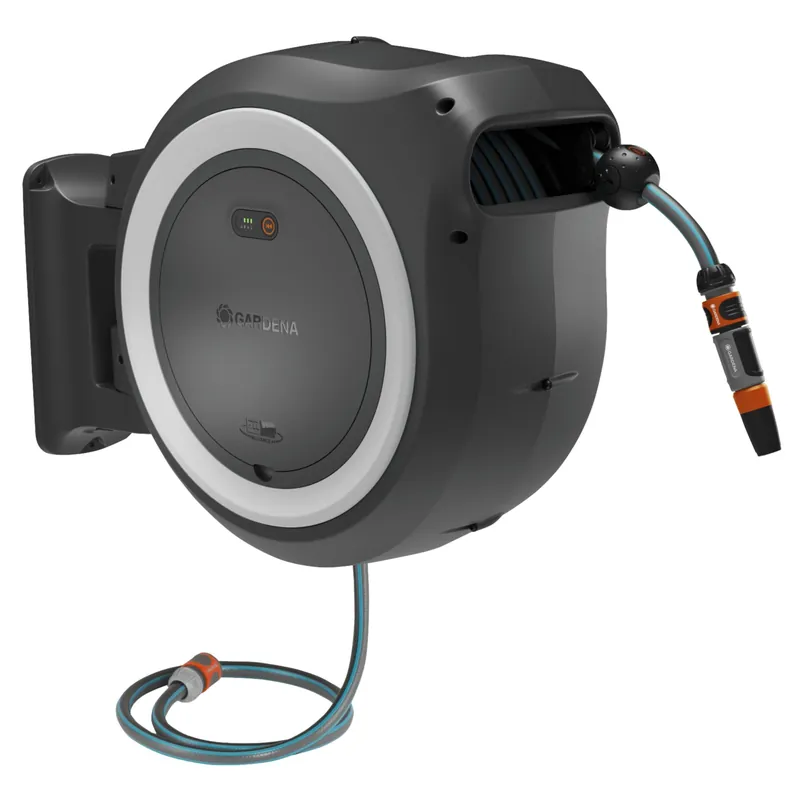 Echt Gardena Akku-Wand-Schlauchbox PowerRoll XXL 18V 40 m