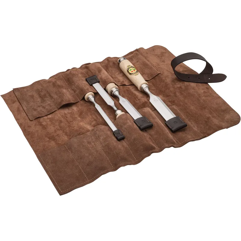 Preiswert Kirschen Stechbeitelsatz 4-tlg. Ledertasche 10-16-20-26