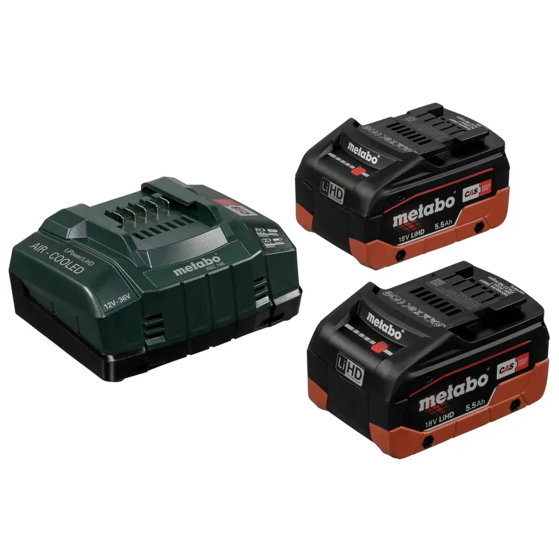 Metabo Basis-Set 2x 18V 5,5 Ah LiHD Super-Preis
