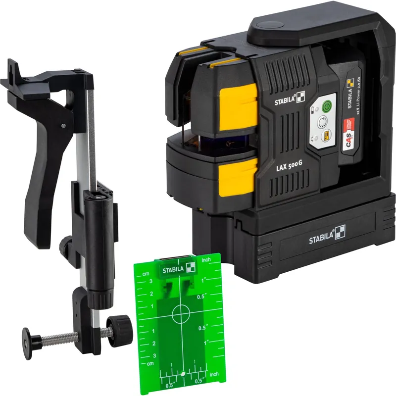 STABILA LAX 500 G, 12-V-System Kreuzlinien-Lot-Laser Preisreduziert