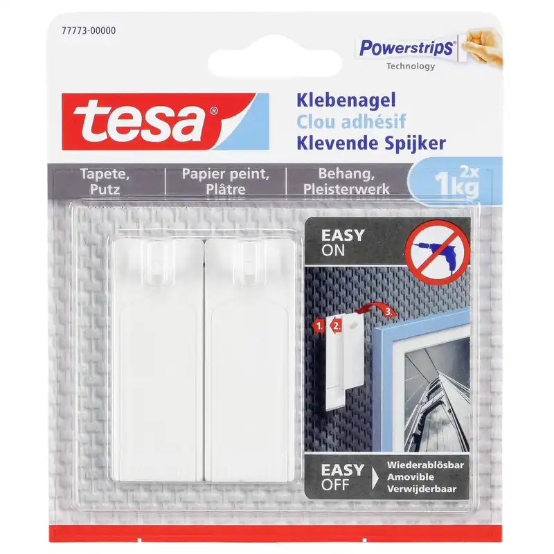 Aktuell 1x2 Tesa Klebenagel für Tapeten und Putz (1 kg) 77773