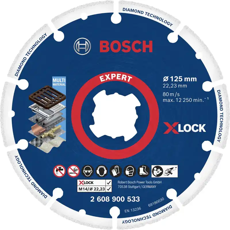 Aktuell Bosch X-LOCK Dia Metalltrennsch. 125x22.23mm