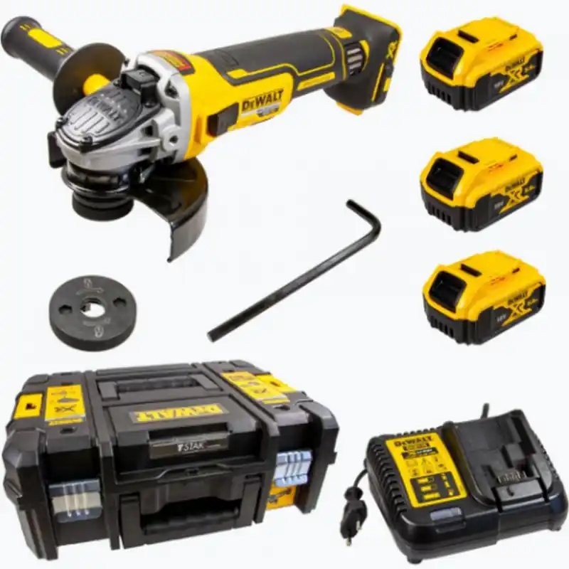 Markenware DeWALT DCG405P3-QW Akku - Winkelschleifer 125mm XR (18V/3x5,0Ah) Tstak