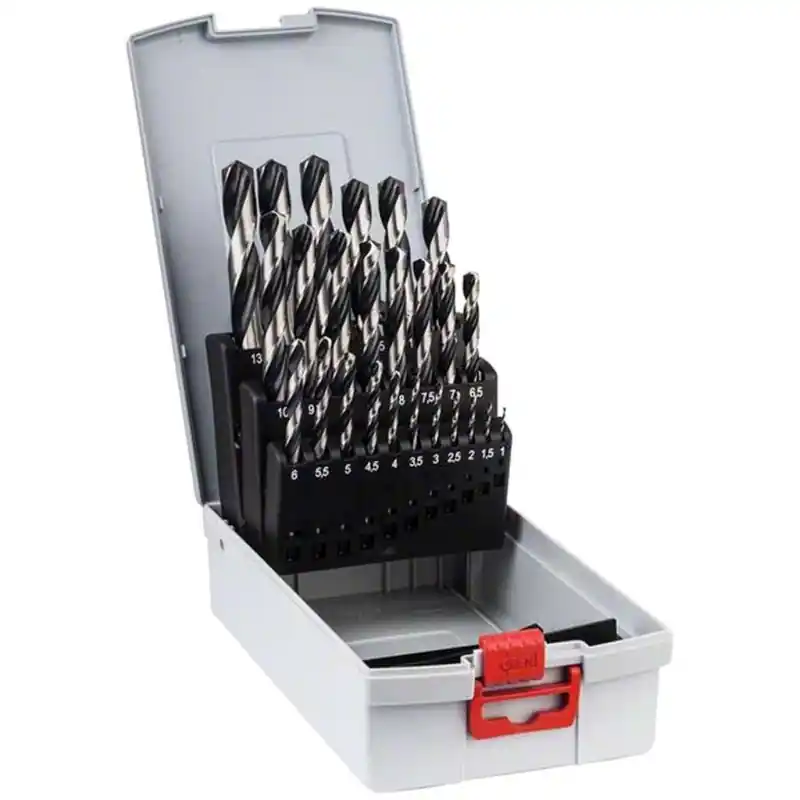 Begrenztes Angebot BOSCH Metallspiralbohrer-HSS-Set PointTeQ, DIN 338, 25-teilige ProBox, 2608577352