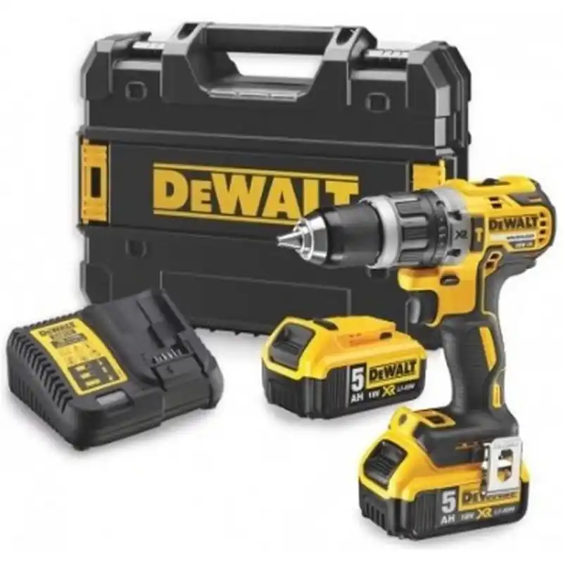 DeWALT DCD796P2-QW Schlagbohrschrauber 70 Nm, XR (18 V / 2× 5,0 Ah) – im TSTAK-Koffer Begrenztes Angebot