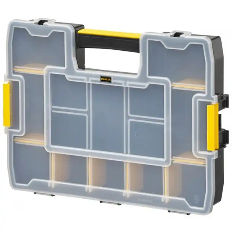 Stanley 1-97-483 SortMaster Junior Stapelbarer Organizer mit 14 Fächern 37,5x29,2x6,7cm Direkt Vom Hersteller