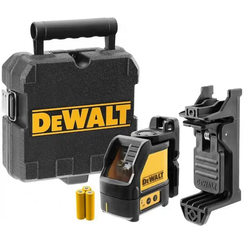 DeWALT DW088K Kreuzlinienlaser, selbstnivellierend Erweiterte Reichweite mit Detektor: 50m Top-Seller