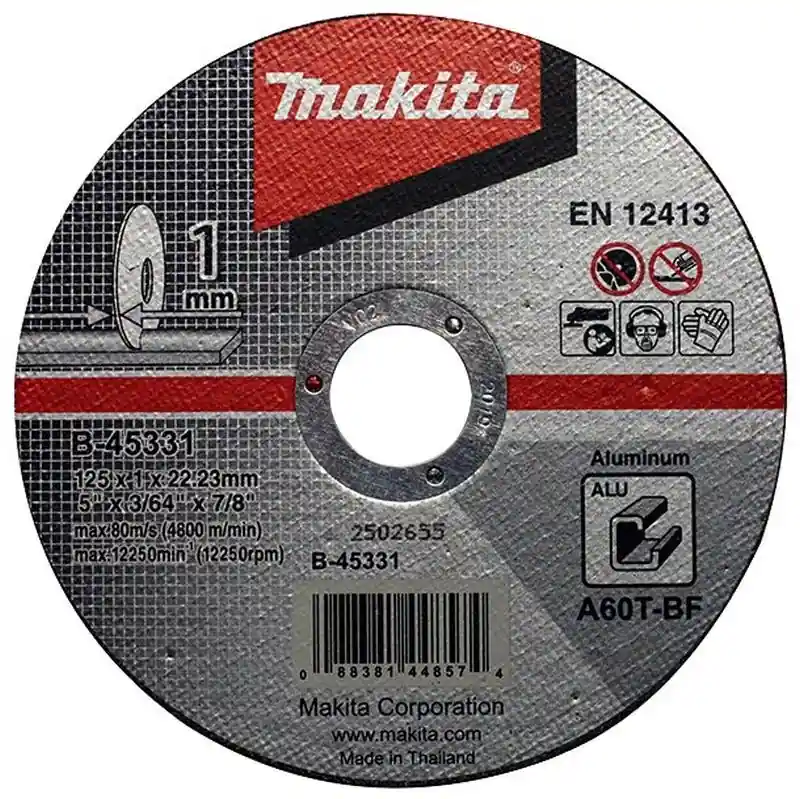 Makita Trennscheibe 125x1x22mm Alu (1 Stück), B-45331 Mega-Angebot