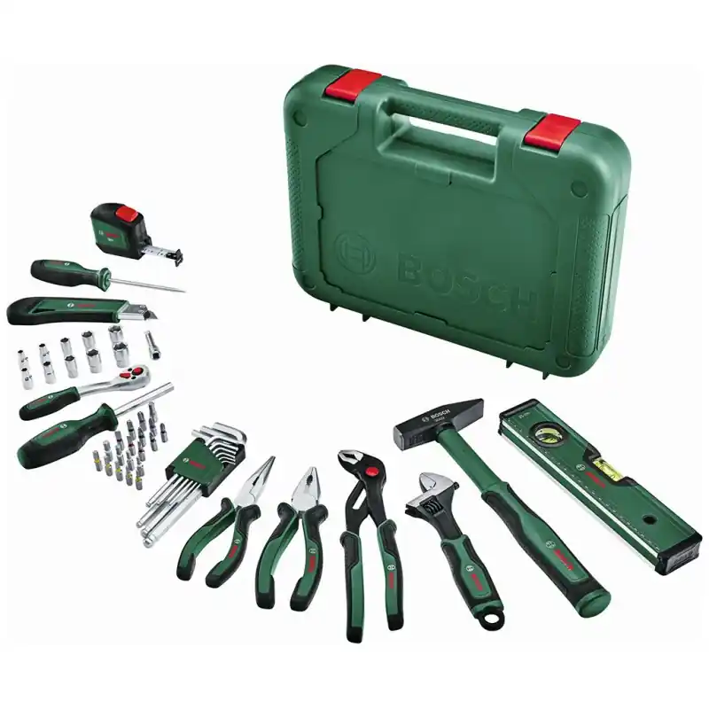 Sale BOSCH Werkzeugset mit 52-teiligen Handwerkzeugen 1600A02BY7