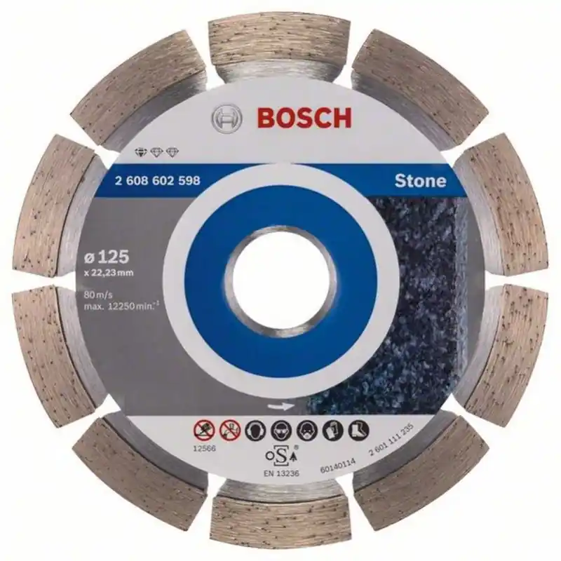 Garantierte Lieferung BOSCH Diamanttrennscheibe Standard for Stone 125mm 2608602598