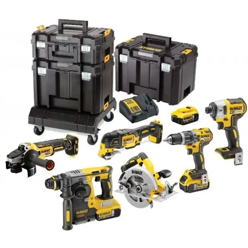 DeWALT DCK685P3T-QW DCD796+DCF887+DCH273+DCG405+DCS570+DCS355+(18V/3x5,0Ah)+3x Tstak Finale Aktion