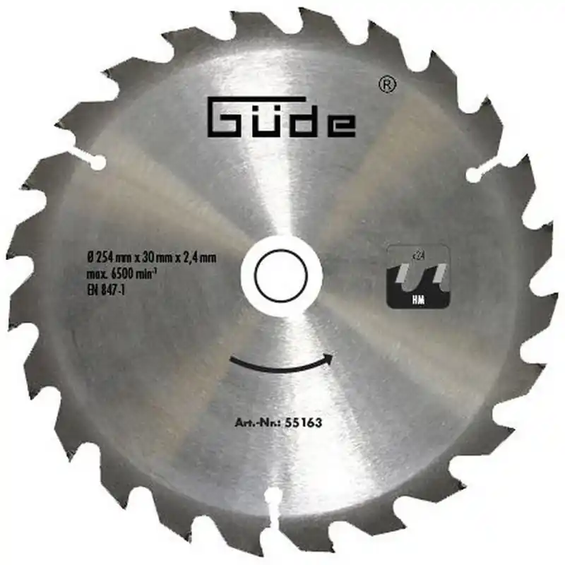 GÜDE Sägeblatt 254X30X24Z zu TK 2400 - 55163 Direktkauf
