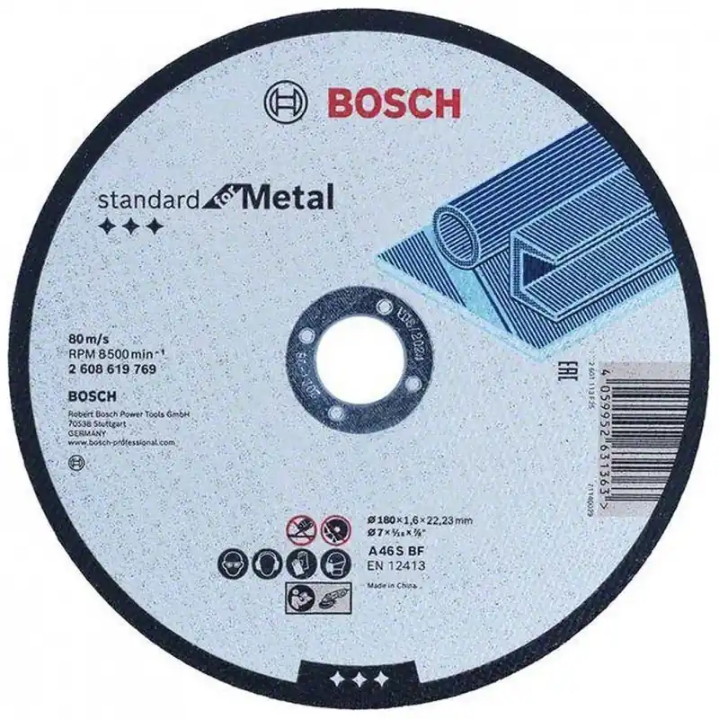 BOSCH Professional Trennscheibe gerade,Standard for Metal Straight 180 mm 2608619769 Jetzt Kaufen