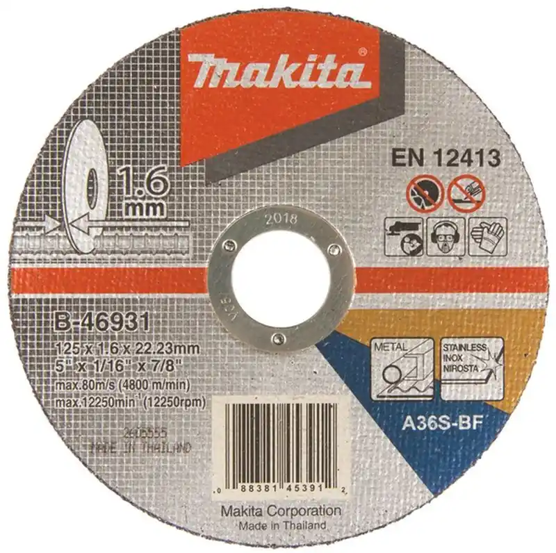 Neue Kollektion Makita B-46931 Trennscheibe 125x1.6x22