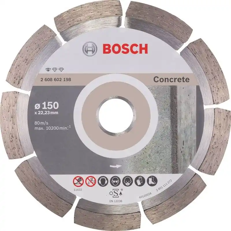 Accessories Diamanttrennscheibe Standard for Concrete, 150x22,23x2x10mm 2608602198 Garantierte Lieferung