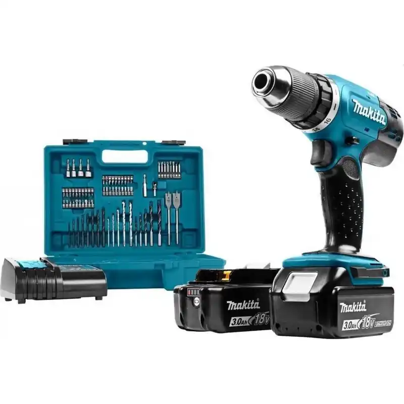 Makita DDF453SFX1 Akku-Bohrerschrauber mit Zubehör Li-ion LXT (2x3,0Ah/18V) Preis Gesenkt
