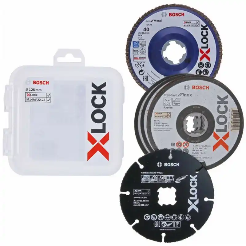 BOSCH X-LOCK Sets für Schneiden und Sägen 125x22,23mm, 5Stck. 2608619374 Bestseller