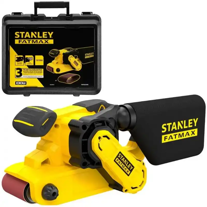 Billig Stanley FMEW204K-QS Bandschleifer (75x533mm/1010W), Koffer