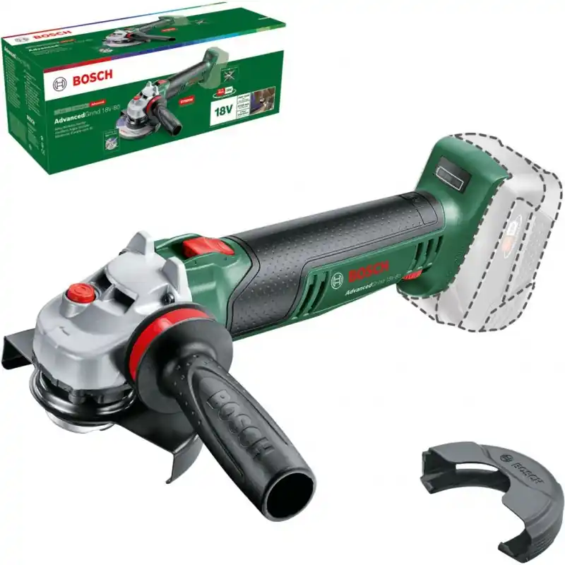 BOSCH AdvancedGrind 18V-80 Akku-Winkelschleifer (solo), 125 mm 06033E5100 Heißes Angebot