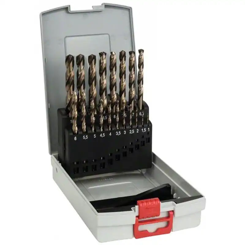 Bosch Metallbohrer-Set HSS-Co (Cobalt-Legierung), ProBox, 19-teilig, DIN 338, 1-10 mm Preis Gesenkt