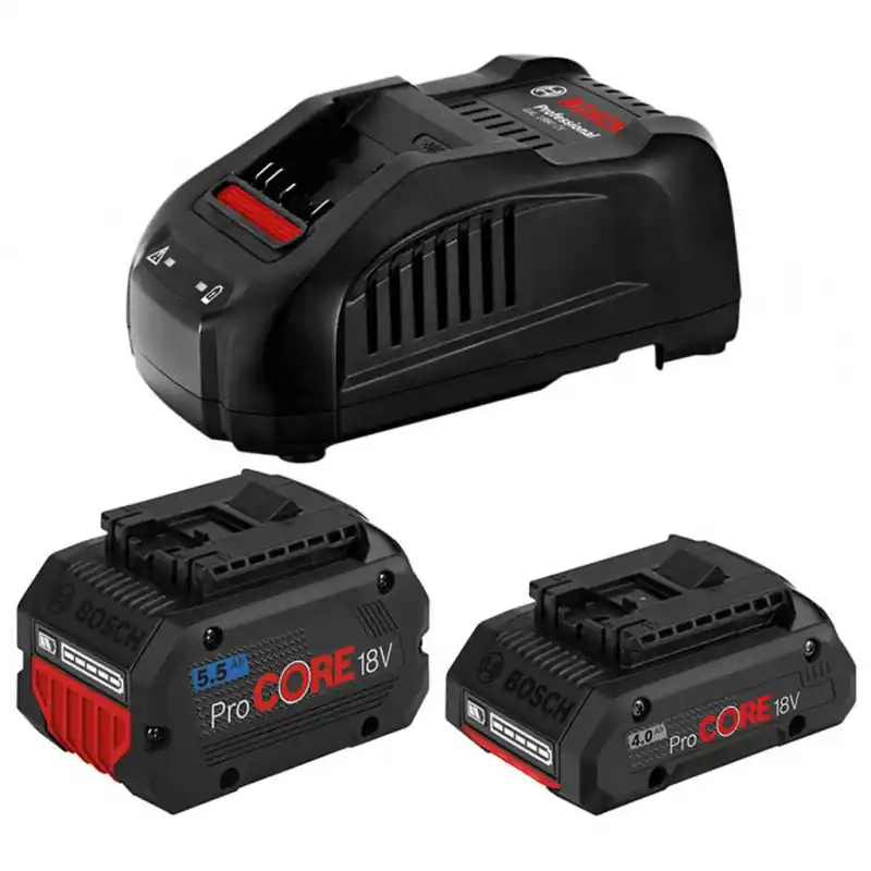 BOSCH Starter-Set 1 x ProCORE18V 4.0Ah + 1 x ProCORE18V 5.5Ah + GAL 1880 CV 1600A0214A Solange Der Vorrat Reicht