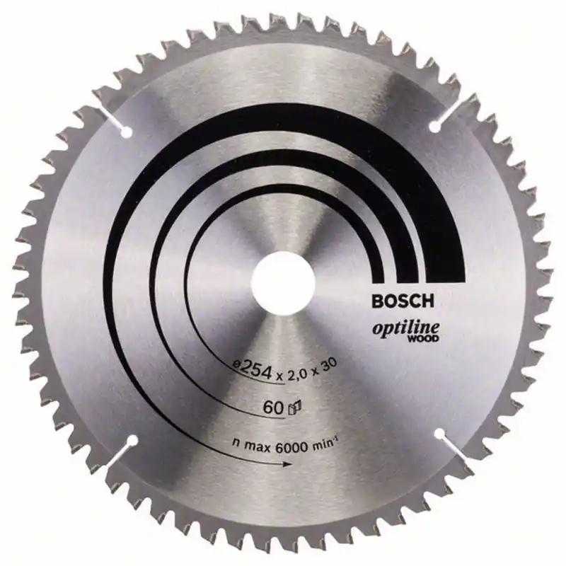 Preiswert Bosch Kreissägeblatt Optiline Wood für Kapp- und Gehrungssägen, 254 x 2,0 mm, 2608640436