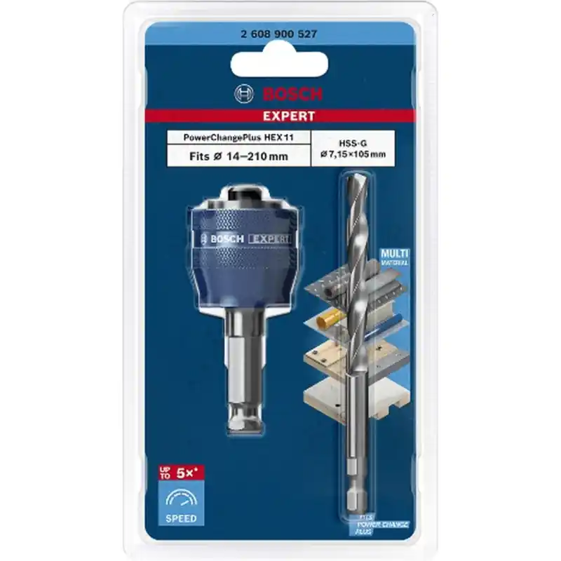 BOSCH EXPERT Power Change Plus Adapter, 11 mm, 7,15 x 105 mm, 2-tlg. 2608900527 Meistverkauft