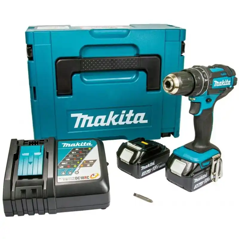 Must-Have Makita DHP482RFJ Akku-Schlagbohrschrauber (62Nm/18V/2x3,0Ah) Makpac