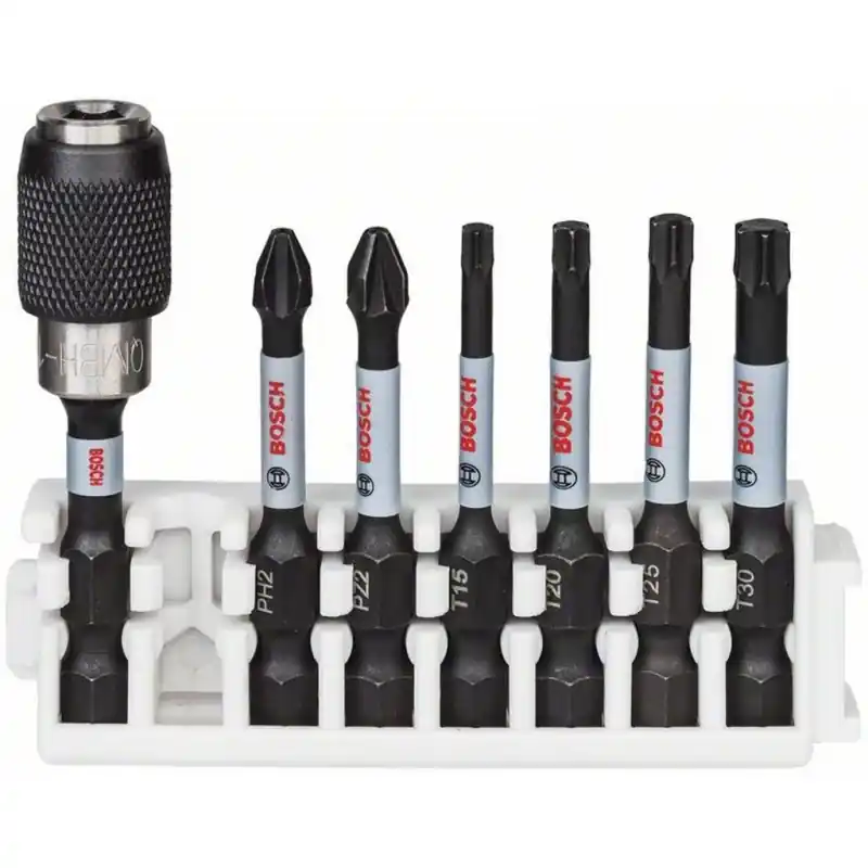 Zertifiziert BOSCH Impact Control Schrauberbit-Set, 7-teilig 2608522327