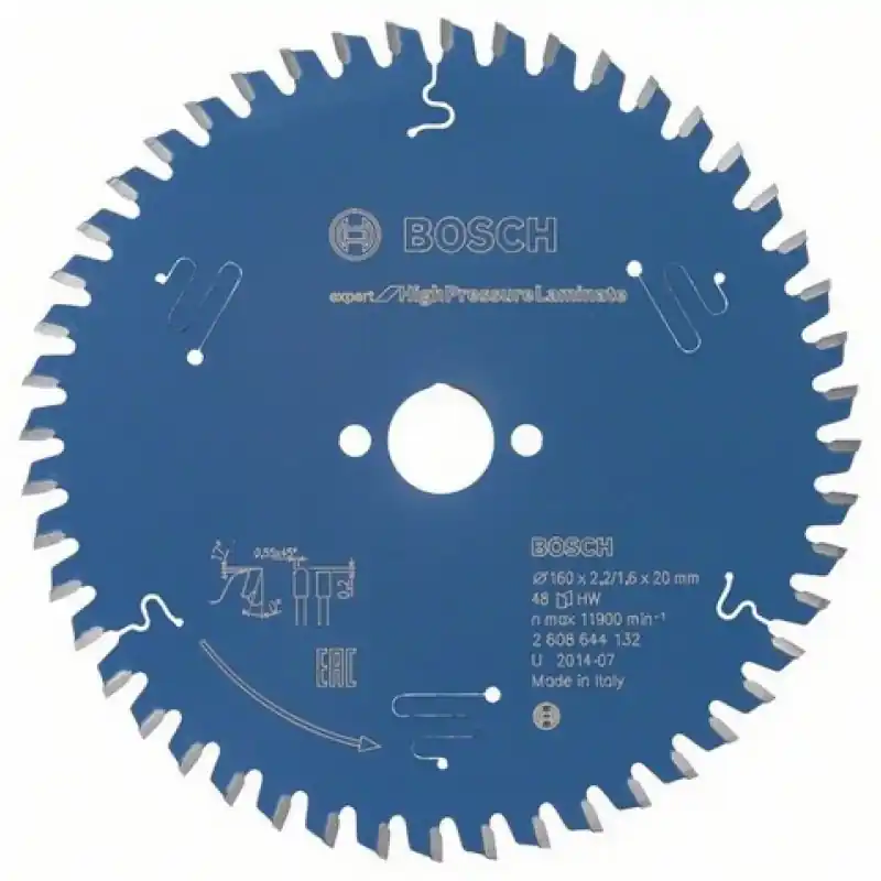 Preiswert Bosch Kreissägeblatt Expert for High Pressure Laminate, 160 x 20 x 2,2 mm, 48 2608644132