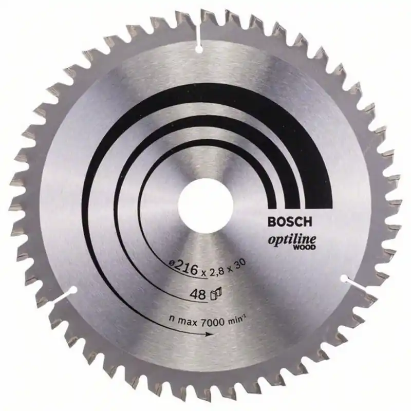 Schnäppchen BOSCH Professional Kreissägeblatt Optiline Wood für Kapp- und Gehrungssägen, 216mm 2608642