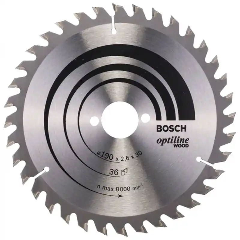 BOSCH Optiline Wood Kreissägeblatt, 190x2,6/1,6 mm 2608640616 Geprüft