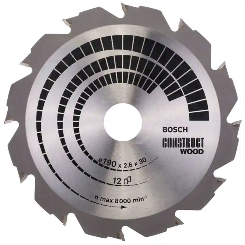 BOSCH Construct Wood Kreissägeblätter 190x2,6/1,6 mm 2608640633 Beliebt