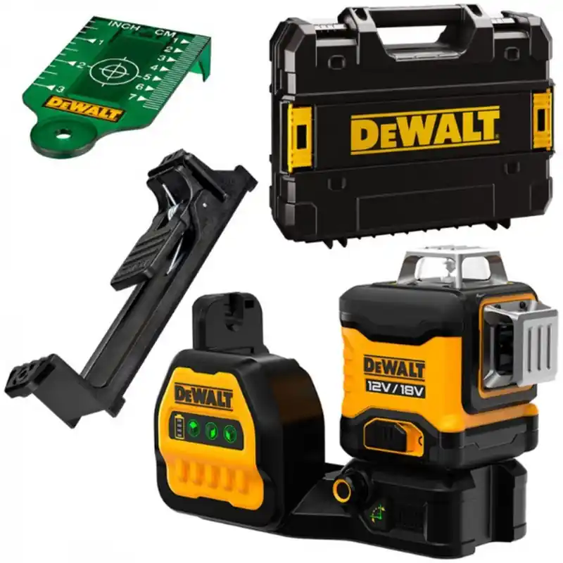 Neu DeWALT DCE089NG18-XJ Laser selbstnivellierendes Kreuz,3x 360°grüner Strahl 18V Tstak