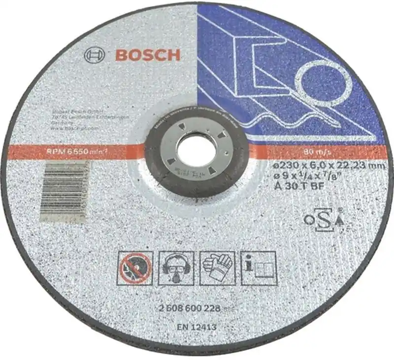 Garantierte Lieferung BOSCH Schruppscheibe gekröpft Expert for Metal A 30 T BF, 230mm, 22,23mm, 6mm 2608600228