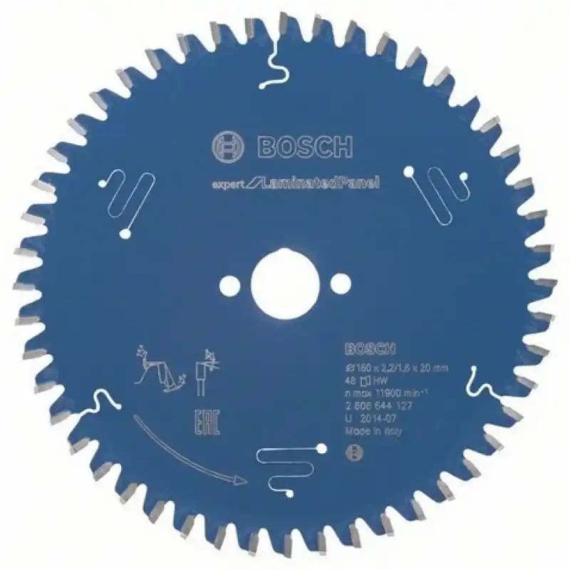 Bosch Kreissägeblatt Expert for Laminated Panel, 160 x 20 x 2,2 mm, 48 2608644127 Zertifiziert