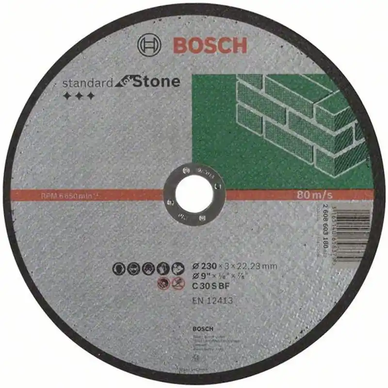 Knallerangebot BOSCH Trennscheibe gerade Standard for Stone C 30 S BF, 230mm, 22,23mm, 3,0mm 2608603180