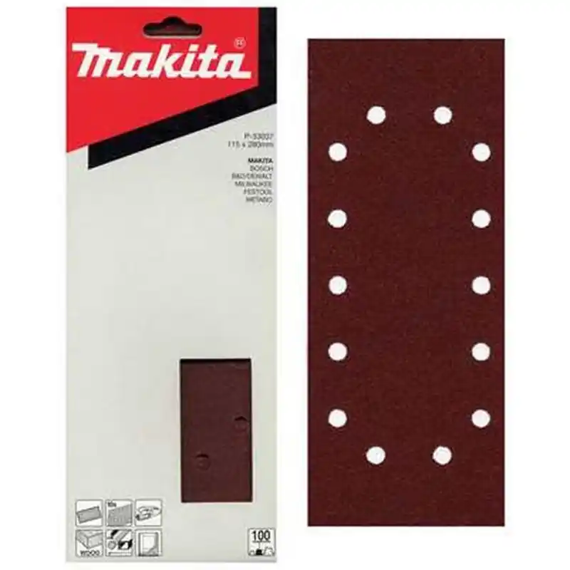 Solange Der Vorrat Reicht Makita P-33071 Schleifpapier 115 x 280 mm, K240, 10 Stk.