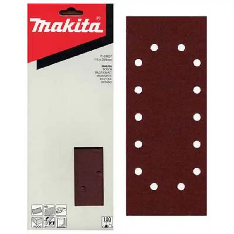 Zertifiziert Makita P-33015 Schleifpapier 115 x 280 mm, K60, 10 Stk.
