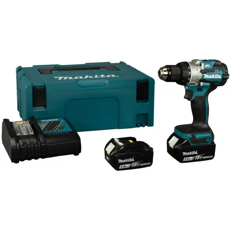 Top-Angebot Makita DDF489RTJ Akku-Bohrschrauber Li-ion LXT (18V/2x5,0 Ah) Makpac