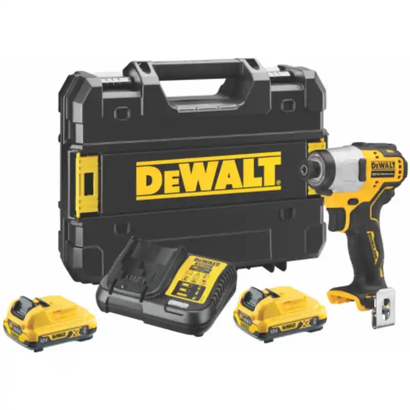 DeWALT DCF801D2-QW Akku-Schlagschrauber 1/4"/163Nm XR (12V/2x2,0Ah) Tstak Begrenztes Angebot