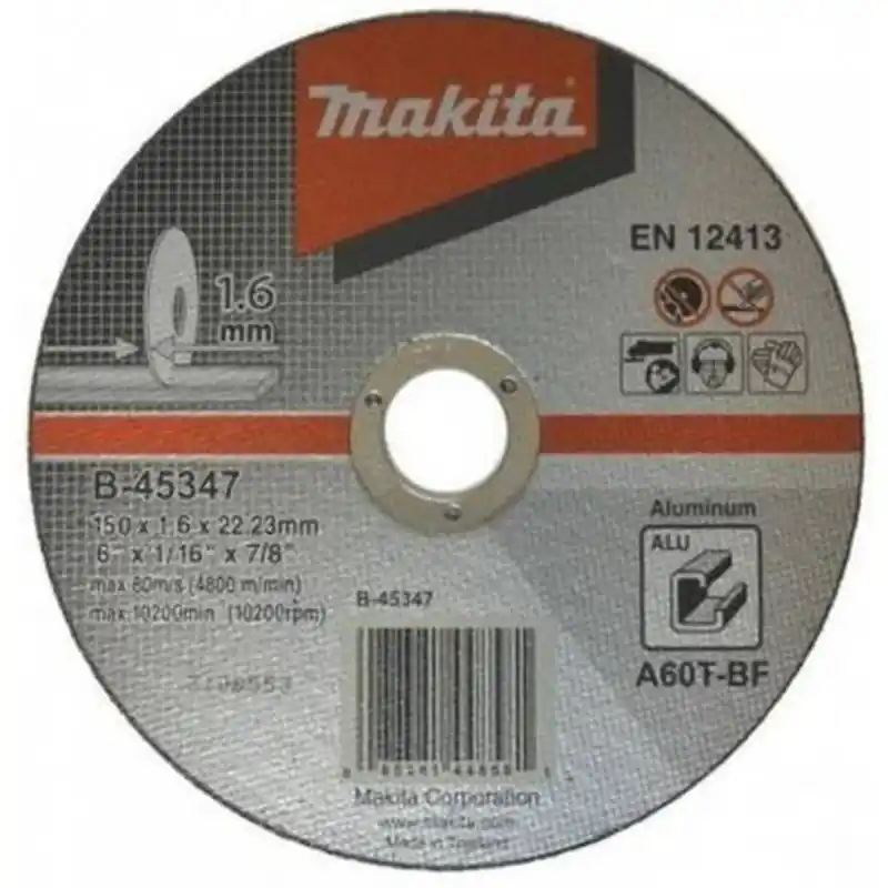 Wochenendangebot Makita B-45347 Trennscheibe 150x1,6x22mm Alu (1 Stück)