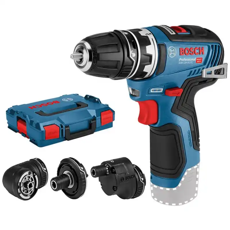 BOSCH GSR 12V-35 FC Akku-Bohrschrauber, L-Boxx mit adapter 06019H3003 Direkt Vom Hersteller