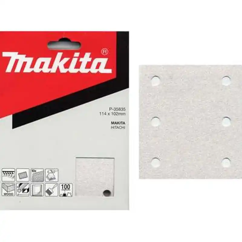 Sichere Zahlung Makita P-35829 Schleifpapier Klett 114x102 mm/ 10 Stk./ K80/ BO4561/54