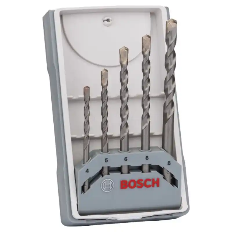 BOSCH 5-teiliges Betonbohrer Set, Silver Percussion CYL-3 2607017080 Neue Kollektion