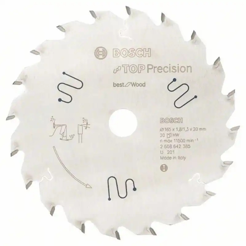 Rabatt BOSCH Kreissägeblatt HW für Tauchsäge 165 x 20 x 20T, 2608642385